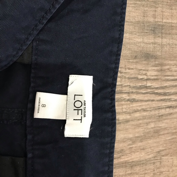 Anne Taylor LOFT Sz 8 Navy Boot Cut Trousers - Picture 3 of 5